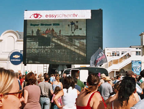 big screen at bognor birdman