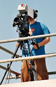 Steve white from jon collins productions operates dxc325